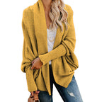 🧥 Long Sleeve Knitted Cardigan – Oversized Fit, Lightweight Warmth for Layering with Tees/Sweaters ✨