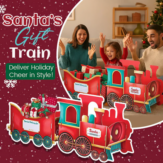 🎄 Creative Santa's Gift Express Train – Sound & Light Effects, Perfect for Kids’ Christmas Gifts & Home Decor 🚂