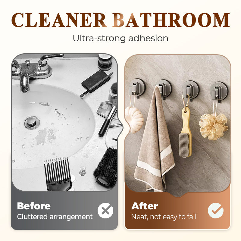 🏠 No Drill Heavy Duty Suction Hooks – Easy Install, Heavy-Duty Hold for Towels/Utensils 🧺