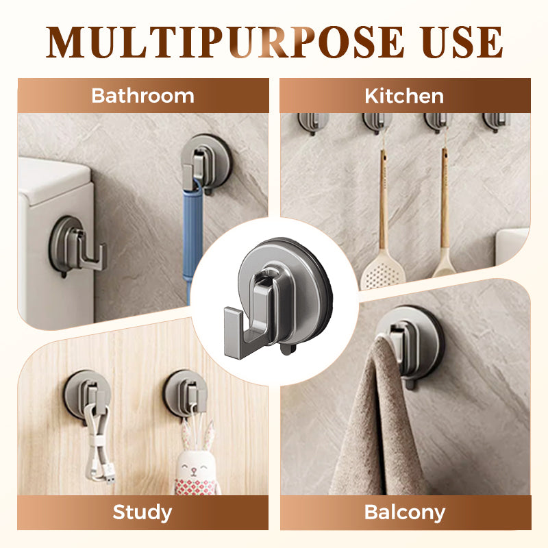 🏠 No Drill Heavy Duty Suction Hooks – Easy Install, Heavy-Duty Hold for Towels/Utensils 🧺