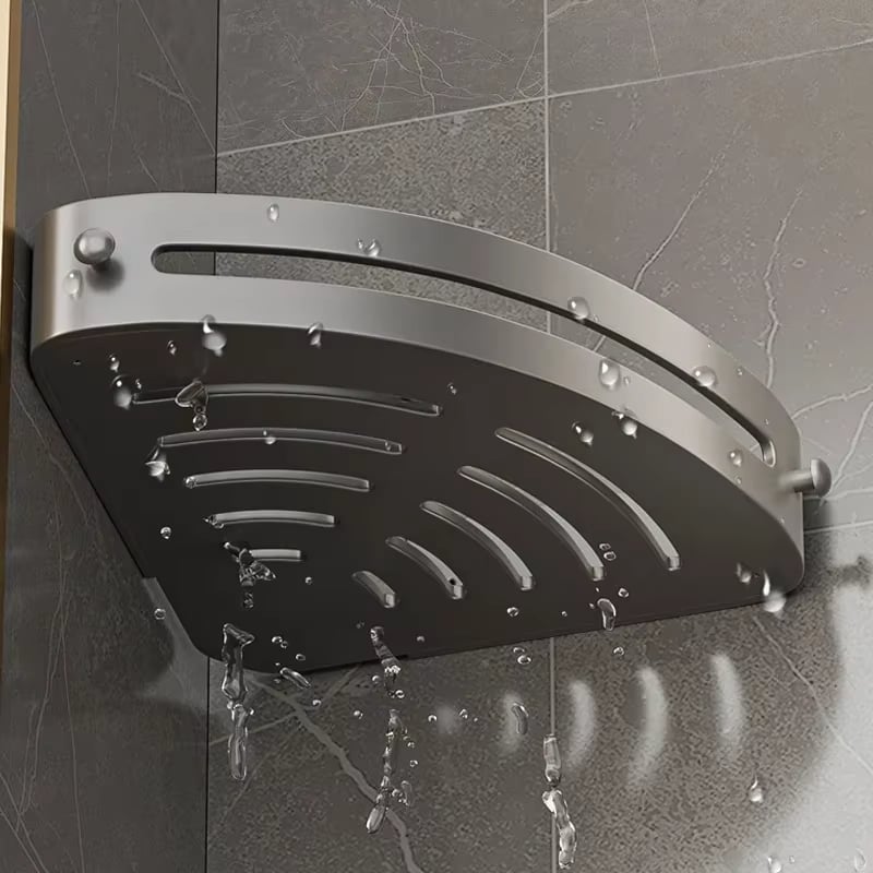 🏠 Bathroom Triangle Shelf – Easy Install, Rustproof for Storing Shampoo/Soap in Bathroom 🧴 5.