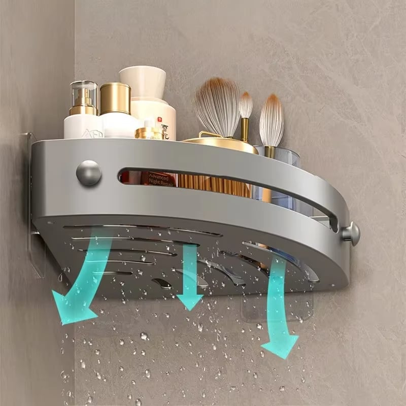 🏠 Bathroom Triangle Shelf – Easy Install, Rustproof for Storing Shampoo/Soap in Bathroom 🧴 5.
