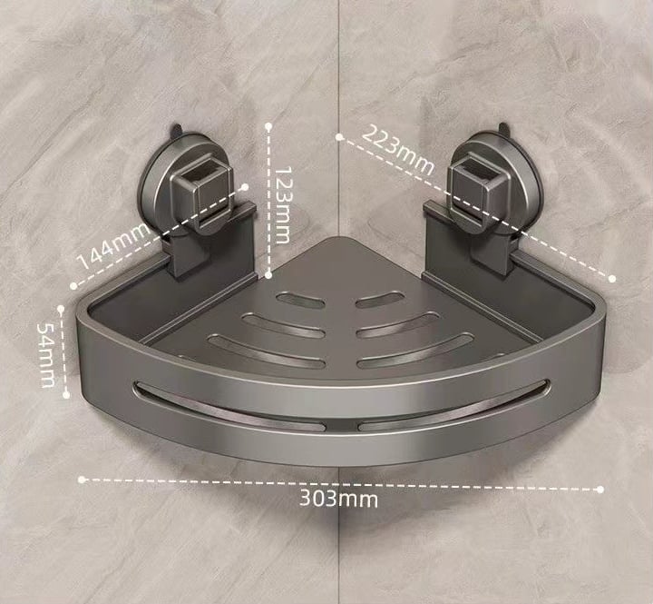 🏠 Bathroom Triangle Shelf – Easy Install, Rustproof for Storing Shampoo/Soap in Bathroom 🧴 5.