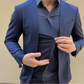 💥Limited-time offer, while stocks last💥Men's Mock Two-Piece Shirt – Korean Slim Fit, No-Match Hassle, Perfect for Commute & Dates