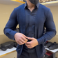 💥Limited-time offer, while stocks last💥Men's Mock Two-Piece Shirt – Korean Slim Fit, No-Match Hassle, Perfect for Commute & Dates