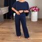👗 Elegant Longline Cardigan 3-Piece Set – Soft Fabric, Chic Top & Pants for Office Commute & Daily Outings ✨
