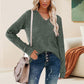 💖LAST DAY SALE 50% OFF✨Women's V Neck Long Sleeve Solid Sweater