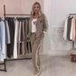 👖 Fashion Side Striped Blazer & Pants 2-Pieces Set – High-Waisted Pants, Tailored Blazer, Flattering for All Body Types & Occasions