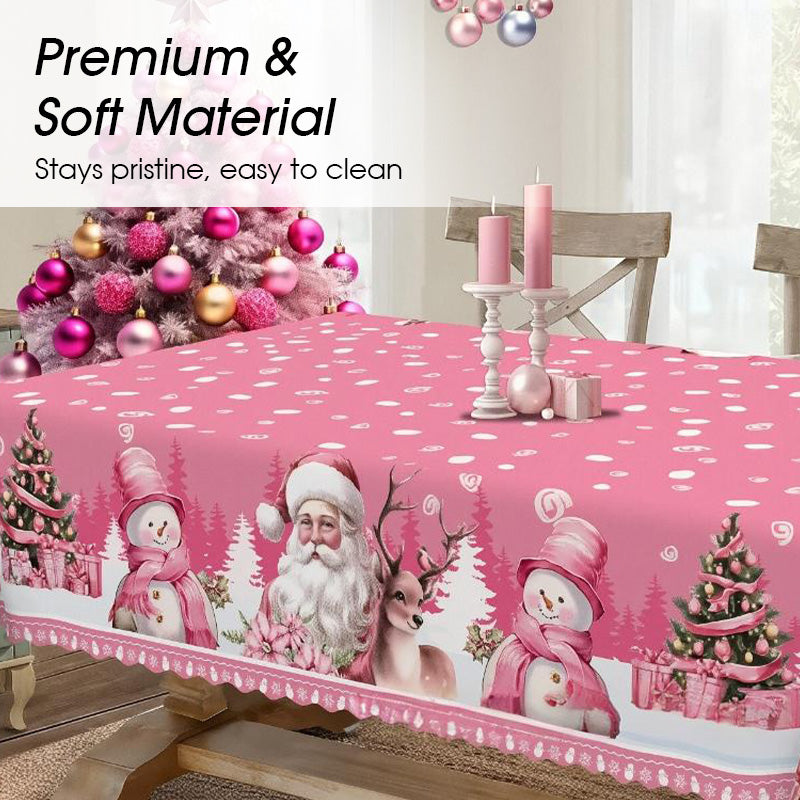 🎄Joyful Festive Classic Christmas Tablecloth | Vibrant & Durable for Christmas Celebrations
