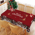 🎄Joyful Festive Classic Christmas Tablecloth | Vibrant & Durable for Christmas Celebrations