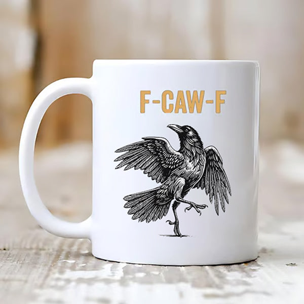F-Caw-F Funny Chicken Mug | Cute Chicken Shape for Breakfast & Office ☕🐔