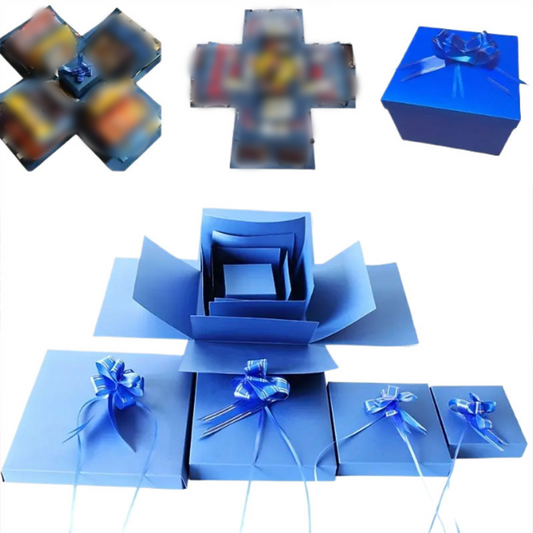 🎁5-Layer Explosion Gift Box with Ribbon – Create Magical Surprises for Loved Ones