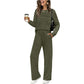 👖Women's Crew Neck Top + Drawstring Pants Set – Soft Fabric for Relaxed Daily Vibes