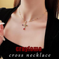 ✨Colorful Rhinestone Cross Pendant Necklace – Sparkly Statement Piece for Daily & Faith-Inspired Looks