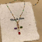 ✨Colorful Rhinestone Cross Pendant Necklace – Sparkly Statement Piece for Daily & Faith-Inspired Looks