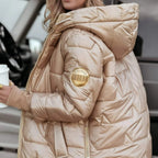 🧥Women's Winter Warm Hooded Mid-Length Coat – Windproof