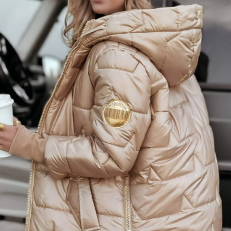 🧥Women's Winter Warm Hooded Mid-Length Coat – Windproof