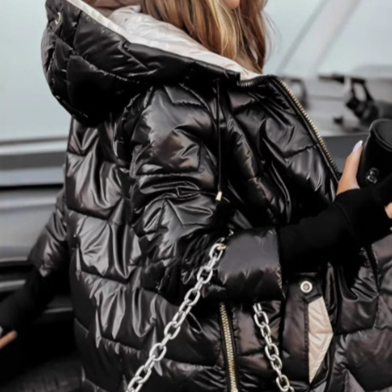 🧥Women's Winter Warm Hooded Mid-Length Coat – Windproof