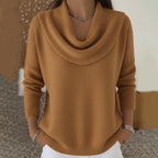 Women’s Elegant Cozy Cowl Collar Sweater | Fall Daily Chic ✨