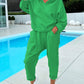 Comfy Women's Solid Color Hooded Sweatshirt Two-Piece Set | Trendy Loungewear 🧘‍♀️