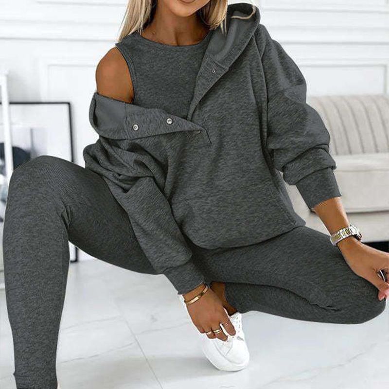 Hooded Sweatshirt Suit - Casual Trendy Comfort ✨💤