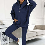 Hooded Sweatshirt Suit - Casual Trendy Comfort ✨💤