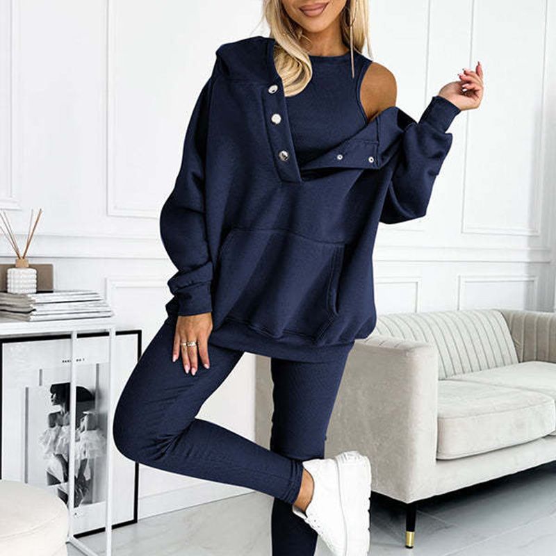 Hooded Sweatshirt Suit - Casual Trendy Comfort ✨💤