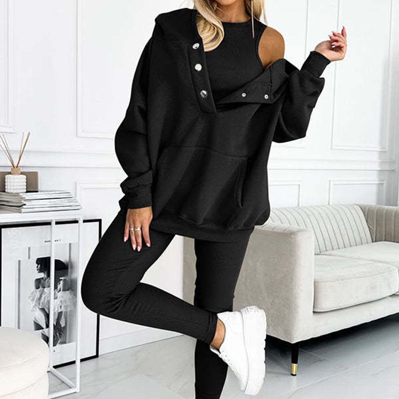Hooded Sweatshirt Suit - Casual Trendy Comfort ✨💤