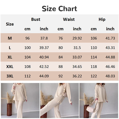 🎁 V-Neck Slit Knitted Two-Piece Set - Perfect Gift for All Occasions