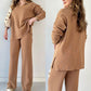 🎁 V-Neck Slit Knitted Two-Piece Set - Perfect Gift for All Occasions