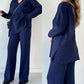 🎁 V-Neck Slit Knitted Two-Piece Set - Perfect Gift for All Occasions