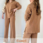 🎁 V-Neck Slit Knitted Two-Piece Set - Perfect Gift for All Occasions