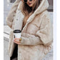 🔥🧥 Women’s Oversized Hooded Patchwork Puffer Coat - Warm Winter Must-Have