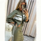 🧥👗 Women's Stand Collar Jacket & Dress Set - Elegant Everyday Versatile Outfi