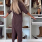 ✨ Women's Classic Oversized Maxi T-Shirt Dress - Effortless Lazy-Chic Outfit
