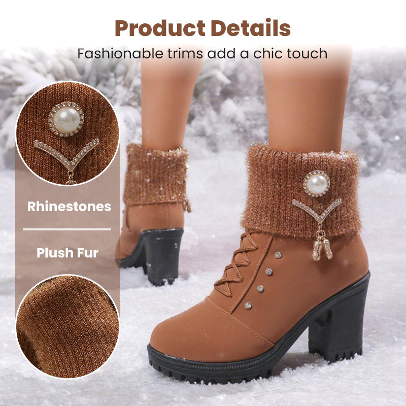 🔥 LAST DAY PROMOTION - 50%OFF 🔥Women's Thick Warm Chunky Heel Boots