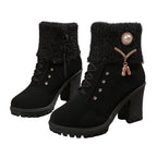 🔥 LAST DAY PROMOTION - 50%OFF 🔥Women's Thick Warm Chunky Heel Boots
