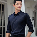 Men's Casual Long-Sleeve Shirt: No Stiff Vibes, Breathable Cotton for Work & Weekends