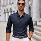Men's Casual Long-Sleeve Shirt: No Stiff Vibes, Breathable Cotton for Work & Weekends