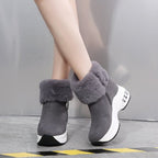 Women’s Thick-Sole Lined Ankle Boots: Warm, Elevated & Walk-all-Day Comfy