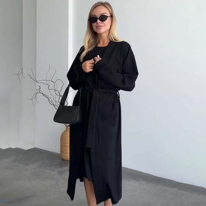 👗Women’s Sleeveless Midi Dress & Matching Longline Set✨