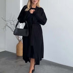 👗Women’s Sleeveless Midi Dress & Matching Longline Set✨