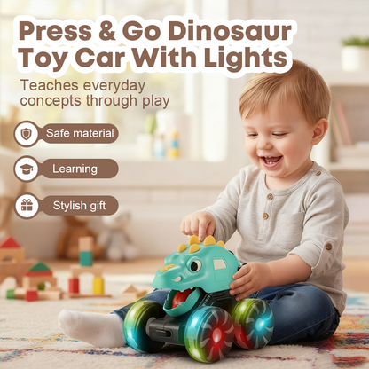 🚗Press & Go Dinosaur Toy: Bright, dynamic & super entertaining! 🦖