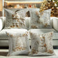🎄 Elegant Christmas Decorative Cushion 4-Piece Set – Enhance Your Festive Home Atmosphere!
