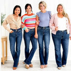 Flattering Women’s High Waist Casual Jeans – Pockets + Slimming Silhouette