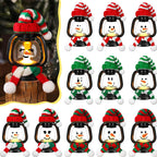 ❄️Christmas Decoration Mini Snowman Lantern with Hats and Scarves