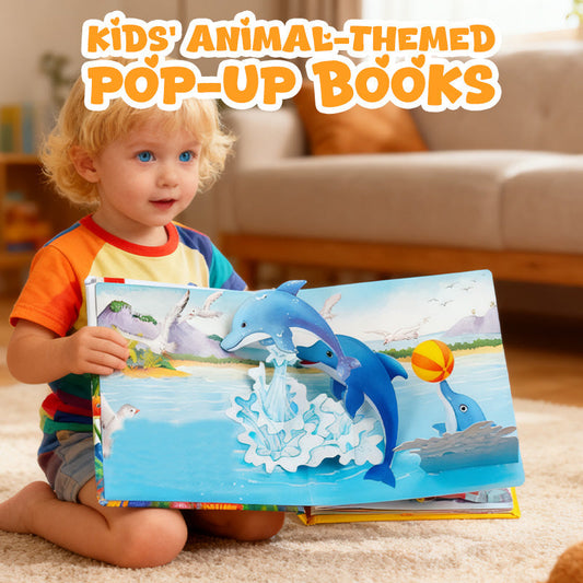🎁🎅Christmas Special Sale - 50% OFF💝Kids' Animal-Themed Pop-Up Books