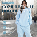 Comfrt Heavyweight Cotton Activewear Set - Women's Oversized Comfortable Hoodie 💥Limited time 59%