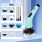 ✨ Precision Cleaning! 9-IN-1 Electric Brush – Small Heads for Tiles/Grooves/Windows, Deep Clean Every Corner!