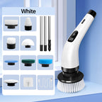✨ Precision Cleaning! 9-IN-1 Electric Brush – Small Heads for Tiles/Grooves/Windows, Deep Clean Every Corner!